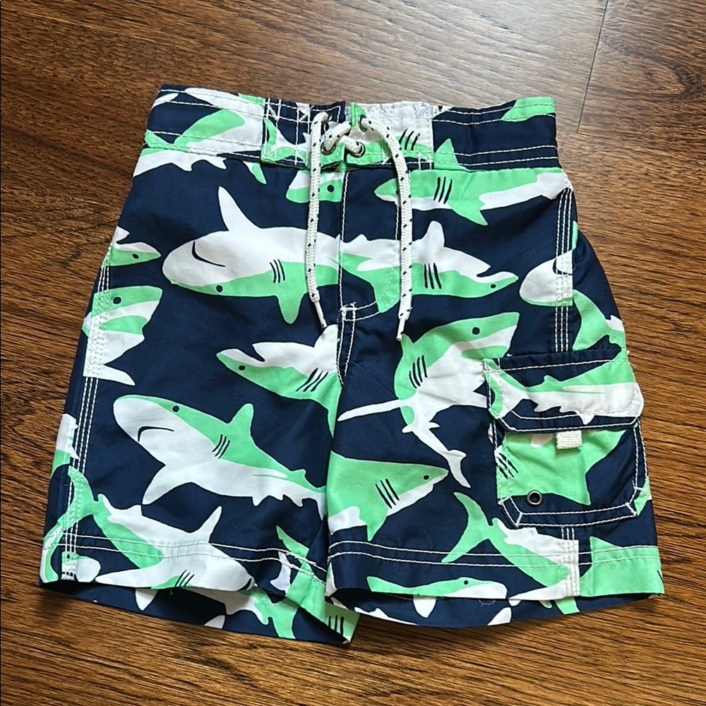 Carters Shark Print Swim Trunks